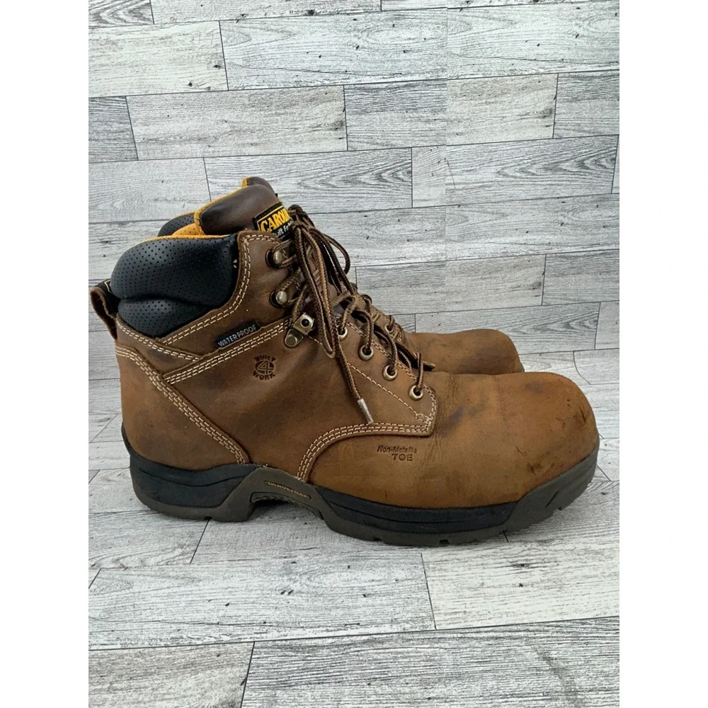 Carolina Work‎ Boots Waterproof Non Slip Leather Steel Toe Men 14D